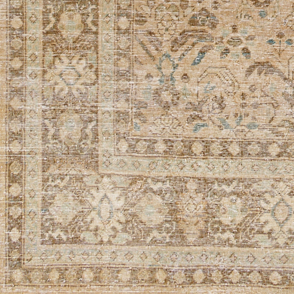 Antique One of a Kind AOOAK-1122 9'9" x 12'8" Handmade Rug AOOAK1122-99128  Camel, Khaki, Nickel Surya