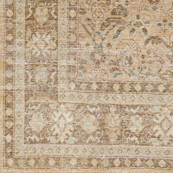 Antique One of a Kind AOOAK-1122 9'9" x 12'8" Handmade Rug AOOAK1122-99128  Camel, Khaki, Nickel Surya