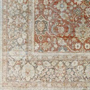 Antique One of a Kind AOOAK-1125 10'4" x 15' Handmade Rug AOOAK1125-10415  Sage, Warm Grey, Ash, Grey, Khaki, Brick, Nickel Surya