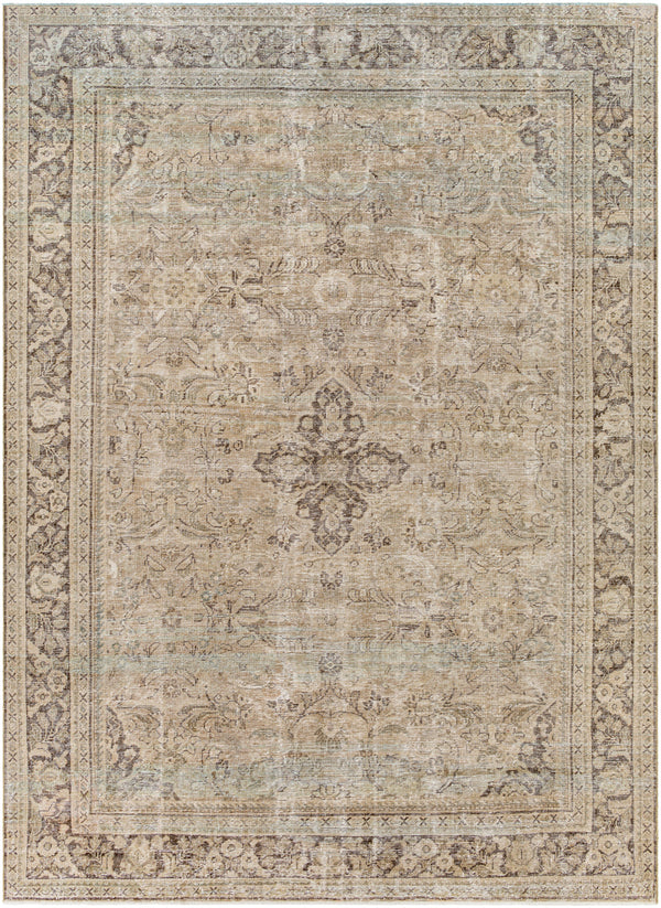 Antique One of a Kind AOOAK-1127 8'9" x 12'4" Handmade Rug AOOAK1127-89124  Khaki, Grey, Ash Surya