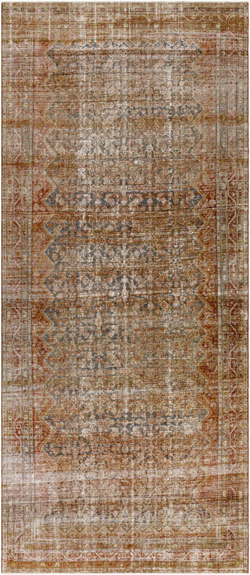 Surya Antique Turkish Hand Knotted Wool Runner Rug for Hallways and Dining Rooms AOOAK1131-61115