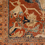 Antique One of a Kind AOOAK-1136 9'4" x 11'5" Handmade Rug AOOAK1136-94115  Dark Brown, Brick, Clay, Camel Surya