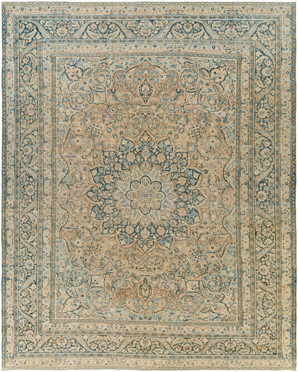 Antique One of a Kind AOOAK-1138 8'8" x 10'10" Handmade Rug AOOAK1138-88101  Khaki, Grey Surya