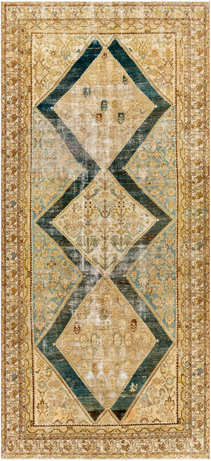 Antique One of a Kind AOOAK-1139 5'11" x 13'4" Handmade Rug AOOAK1139-51113  Camel, Khaki, Tan, Brick Surya