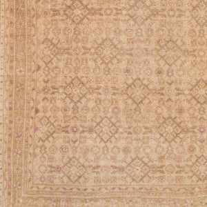 Antique One of a Kind AOOAK-1144 3'11" x 14'1" Handmade Rug AOOAK1144-31114  Camel, Light Wood, Khaki, Tan Surya