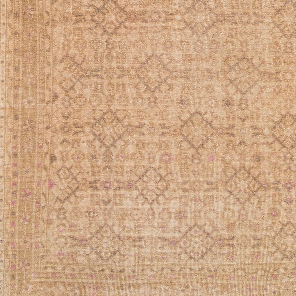 Antique One of a Kind AOOAK-1144 3'11" x 14'1" Handmade Rug AOOAK1144-31114  Camel, Light Wood, Khaki, Tan Surya