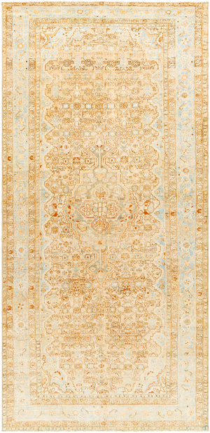 Antique One of a Kind AOOAK-1167 4'11" x 10'7" Handmade Rug AOOAK1167-41110  Wheat, Tan, Ash, Beige Surya