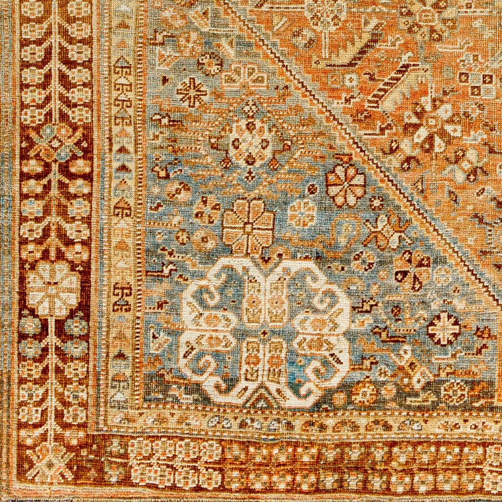 Antique One of a Kind AOOAK-1171 6'1" x 9'7" Handmade Rug AOOAK1171-6197  Camel, Copper, Khaki, Light Wood, Brick Surya