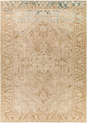 Antique One of a Kind AOOAK-1189 8'4" x 11'7" Handmade Rug AOOAK1189-84117  Natural, Khaki, Camel, Pearl Surya