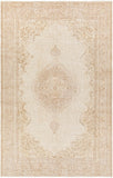Antique One of a Kind AOOAK-1200 6'9" x 10'5" Handmade Rug AOOAK1200-69105  Natural, Pearl, Light Grey, Khaki Surya