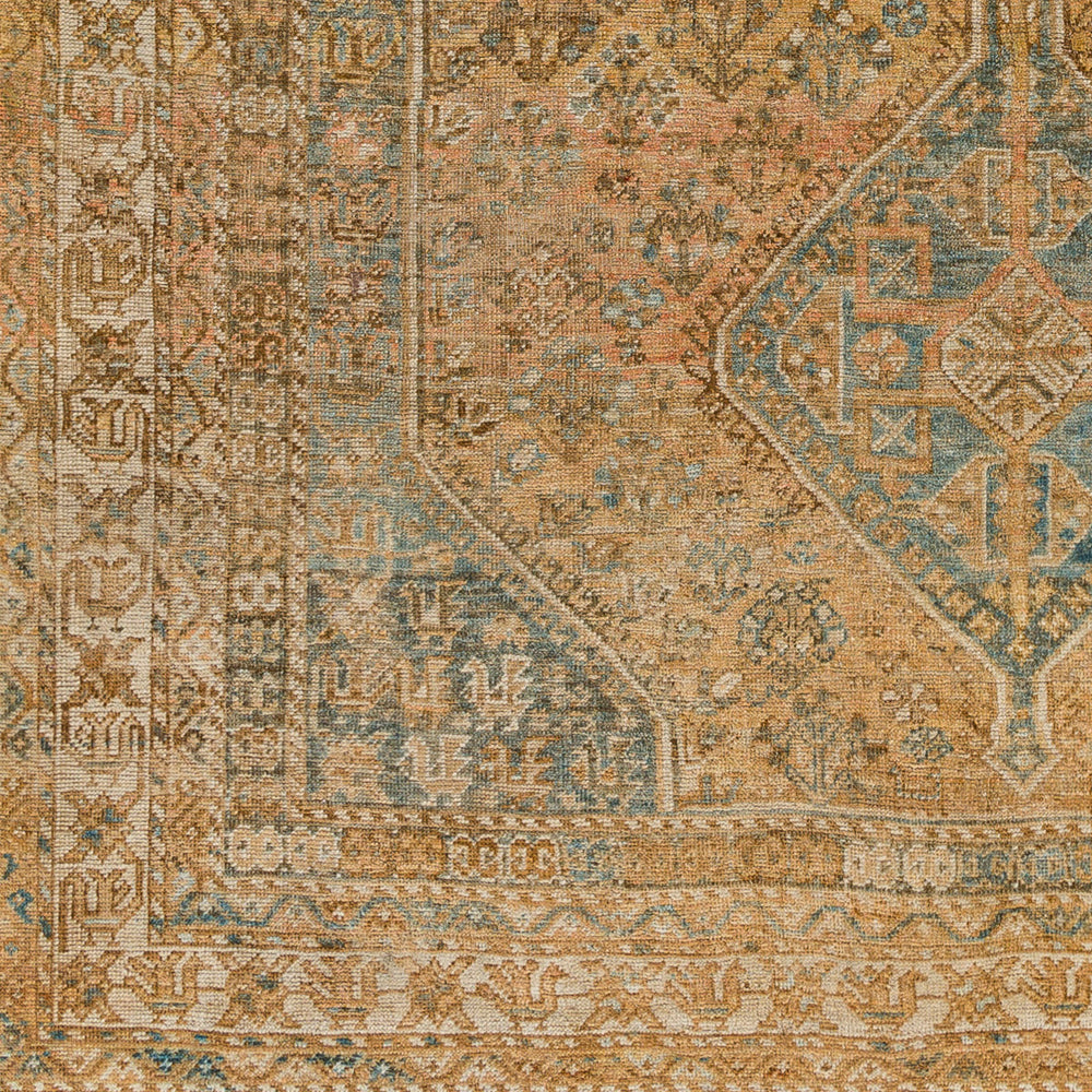 Antique One of a Kind AOOAK-1204 6'11" x 9'5" Handmade Rug AOOAK1204-61195  Camel, Clay, Dark Grey, Sage, Khaki Surya