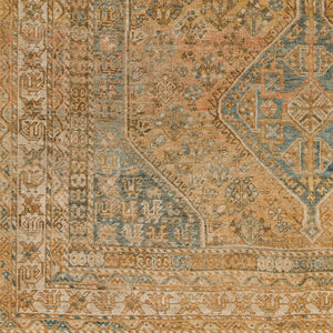 Antique One of a Kind AOOAK-1204 6'11" x 9'5" Handmade Rug AOOAK1204-61195  Camel, Clay, Dark Grey, Sage, Khaki Surya