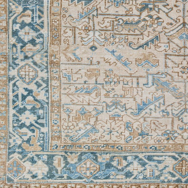 Surya Antique 7'5" X 10'10" Handcrafted Turkish Wool Rug - Unique, Durable, Perfect For Traditional Homes! Sky Blue Wool,Cotton Aooak1205-10610