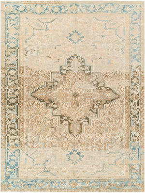 Antique One of a Kind AOOAK-1206 7'4" x 9'11" Handmade Rug AOOAK1206-74911  Ash, Pearl, Khaki, Camel Surya