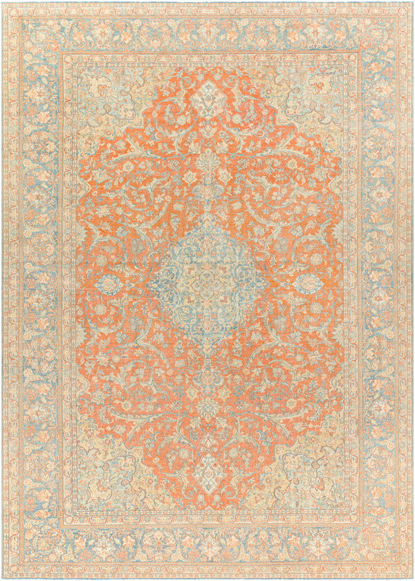 Antique One of a Kind AOOAK-1224 9'4" x 13' Handmade Rug AOOAK1224-9413  Natural, Ash, Khaki, Light Wood, Wheat, Camel Surya