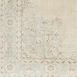 Antique One of a Kind AOOAK-1231 6'8" x 9'7" Handmade Rug AOOAK1231-6897  Ash, Light Grey, Pearl Surya