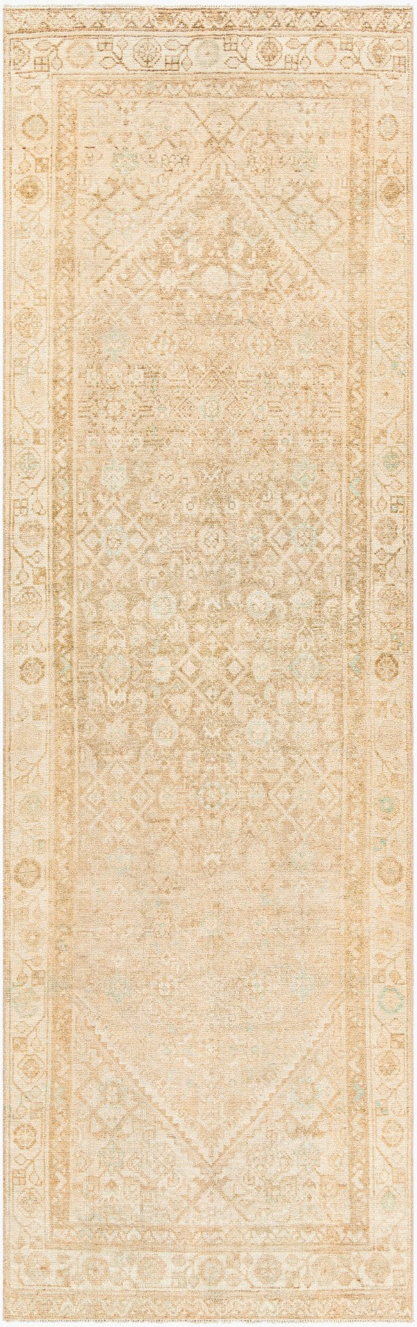 Surya Antique Hand Knotted Runner Rug One of a Kind Hallway Entryway Accent Piece AOOAK1242-3492