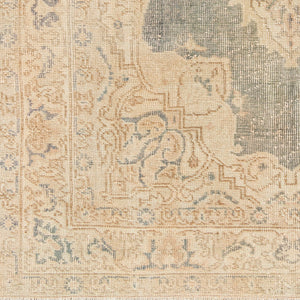 Antique One of a Kind AOOAK-1253 3'7" x 6'6" Handmade Rug AOOAK1253-3766  Natural, Khaki, Sage Surya