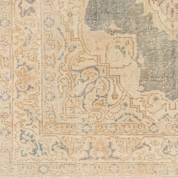 Antique One of a Kind AOOAK-1253 3'7" x 6'6" Handmade Rug AOOAK1253-3766  Natural, Khaki, Sage Surya