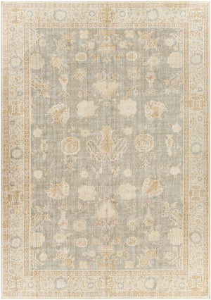 Antique One of a Kind AOOAK-1255 7'7" x 10'8" Handmade Rug AOOAK1255-77108  Ash, Slate Grey Taupe, Pearl, Khaki Surya