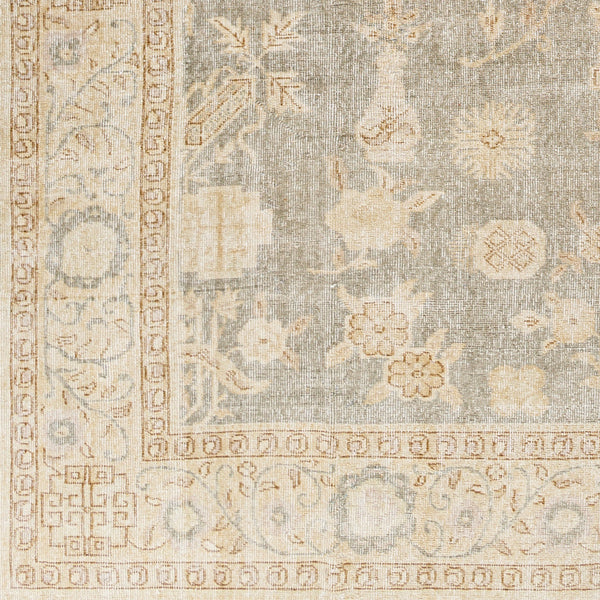 Antique One of a Kind AOOAK-1255 7'7" x 10'8" Handmade Rug AOOAK1255-77108  Ash, Slate Grey Taupe, Pearl, Khaki Surya