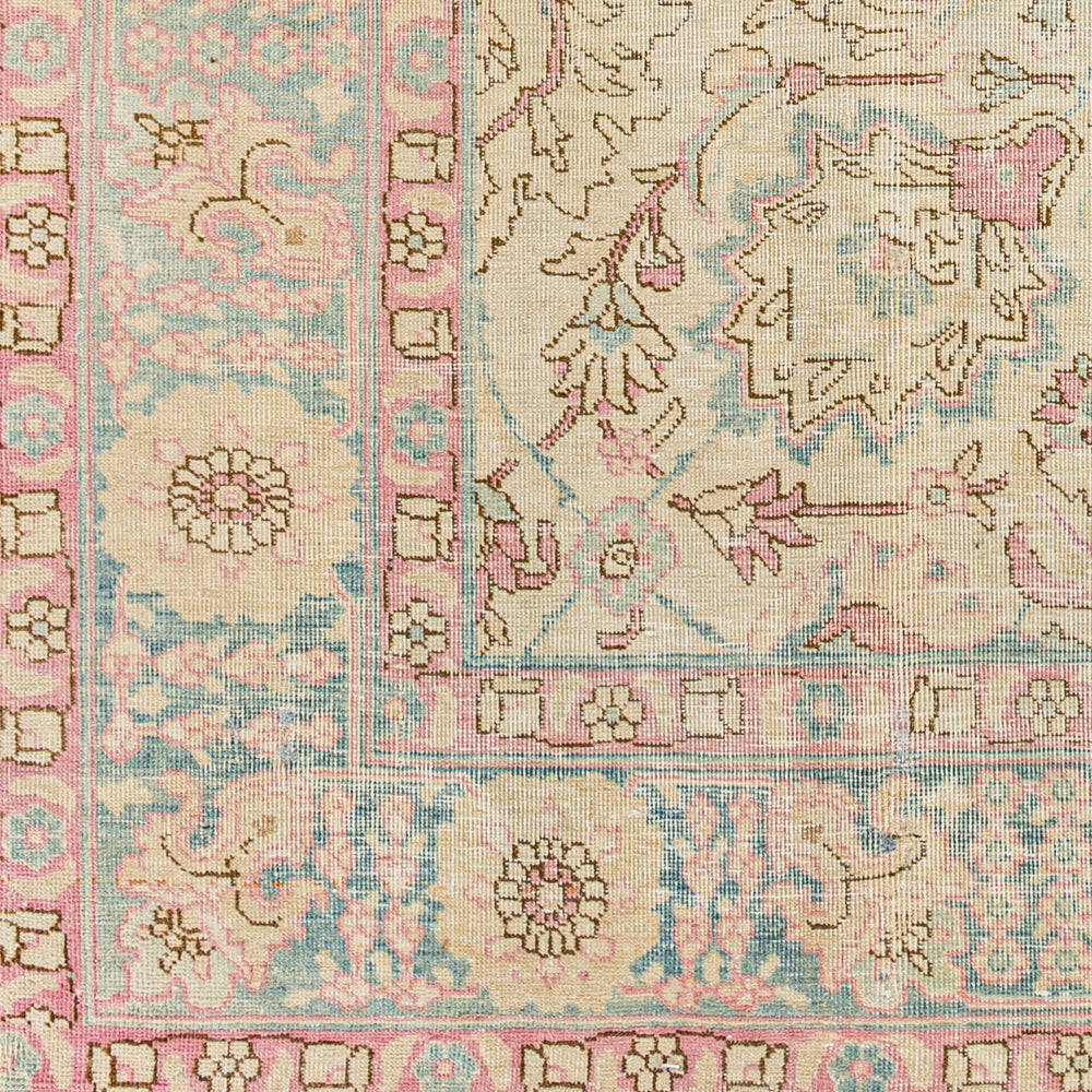 Antique One of a Kind AOOAK-1258 4'6" x 6'1" Handmade Rug AOOAK1258-4661  Ash, Slate Grey Taupe, Khaki, Camel Surya