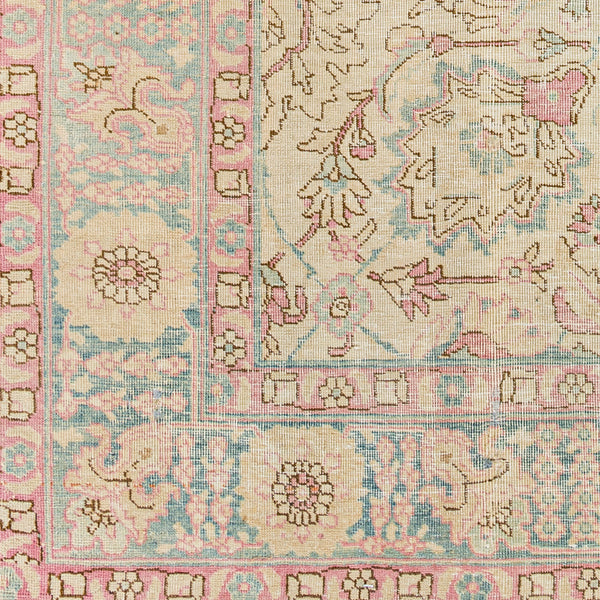 Antique One of a Kind AOOAK-1258 4'6" x 6'1" Handmade Rug AOOAK1258-4661  Ash, Slate Grey Taupe, Khaki, Camel Surya