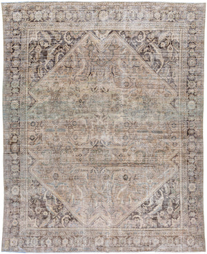 Antique One of a Kind AOOAK-1574 8'9" x 11'3" Handmade Rug AOOAK1574-89113  Warm Grey, Sage, Grey, Ash Surya