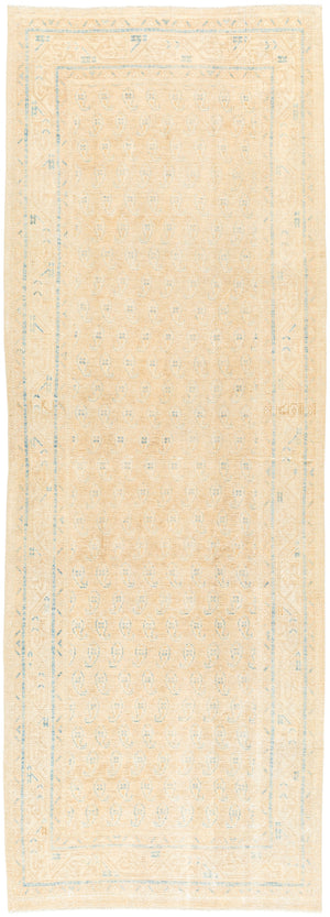 Antique One of a Kind AOOAK-1575 3'6" x 9'10" Handmade Rug AOOAK1575-36910  Pearl, Wheat, Champagne Surya