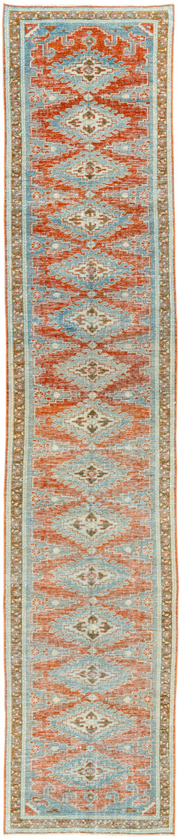 Antique One of a Kind AOOAK-1582 2'10" x 13'5" Handmade Rug AOOAK1582-21013  Camel, Metallic - Silver, Khaki, Ash, Sage, Brick Surya