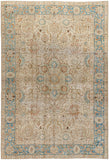 Antique One of a Kind AOOAK-1586 7'1" x 10'4" Handmade Rug AOOAK1586-71104  Khaki, Grey, Ash, Natural Surya