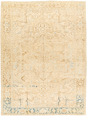 Antique One of a Kind AOOAK-1595 8'1" x 10'8" Handmade Rug AOOAK1595-81107  Pearl, Desert Tan, Natural Surya