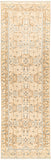 Antique One of a Kind AOOAK-1599 3'6" x 9'9" Handmade Rug AOOAK1599-3699  Pearl, Desert Tan, Khaki, Pale Slate, Camel Surya