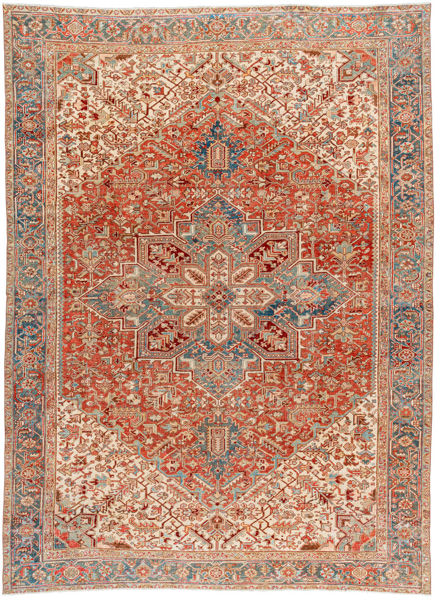 Antique One of a Kind AOOAK-1609 9'4" x 12'6" Handmade Rug AOOAK1609-94126  Camel, Khaki, Clay, Brick, Natural Surya