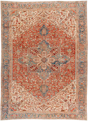 Antique One of a Kind AOOAK-1609 9'4" x 12'6" Handmade Rug AOOAK1609-94126  Camel, Khaki, Clay, Brick, Natural Surya