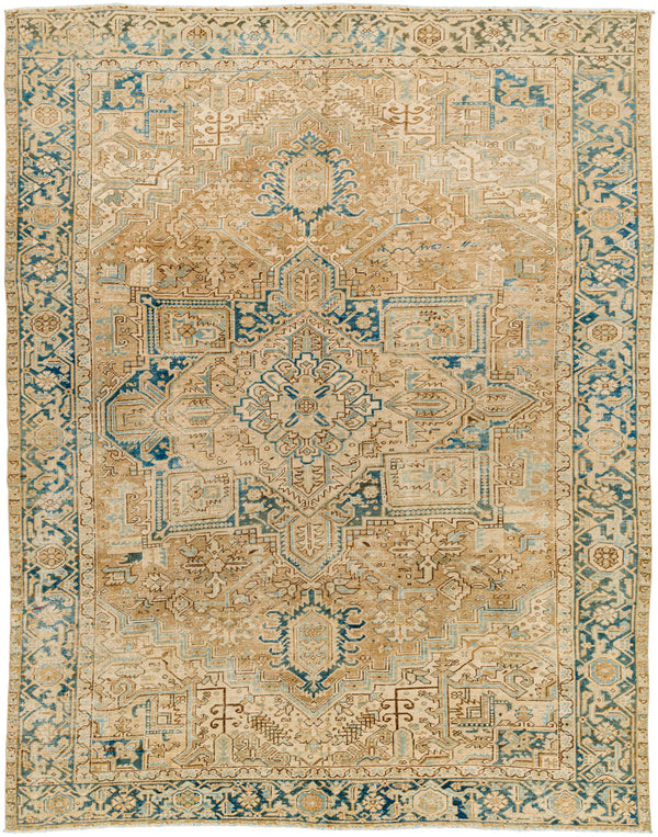 Antique One of a Kind AOOAK-1620 8'5" x 10'7" Handmade Rug AOOAK1620-85107  Khaki, Camel, Natural, Sage, Nickel Surya