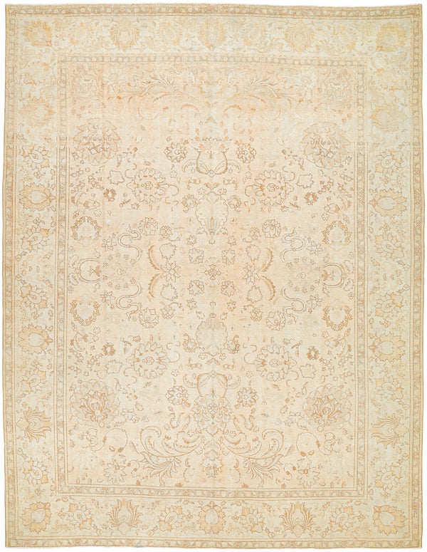 Antique One of a Kind AOOAK-1632 9'6" x 12'5" Handmade Rug AOOAK1632-96125  Pearl, Ash, Tan Surya