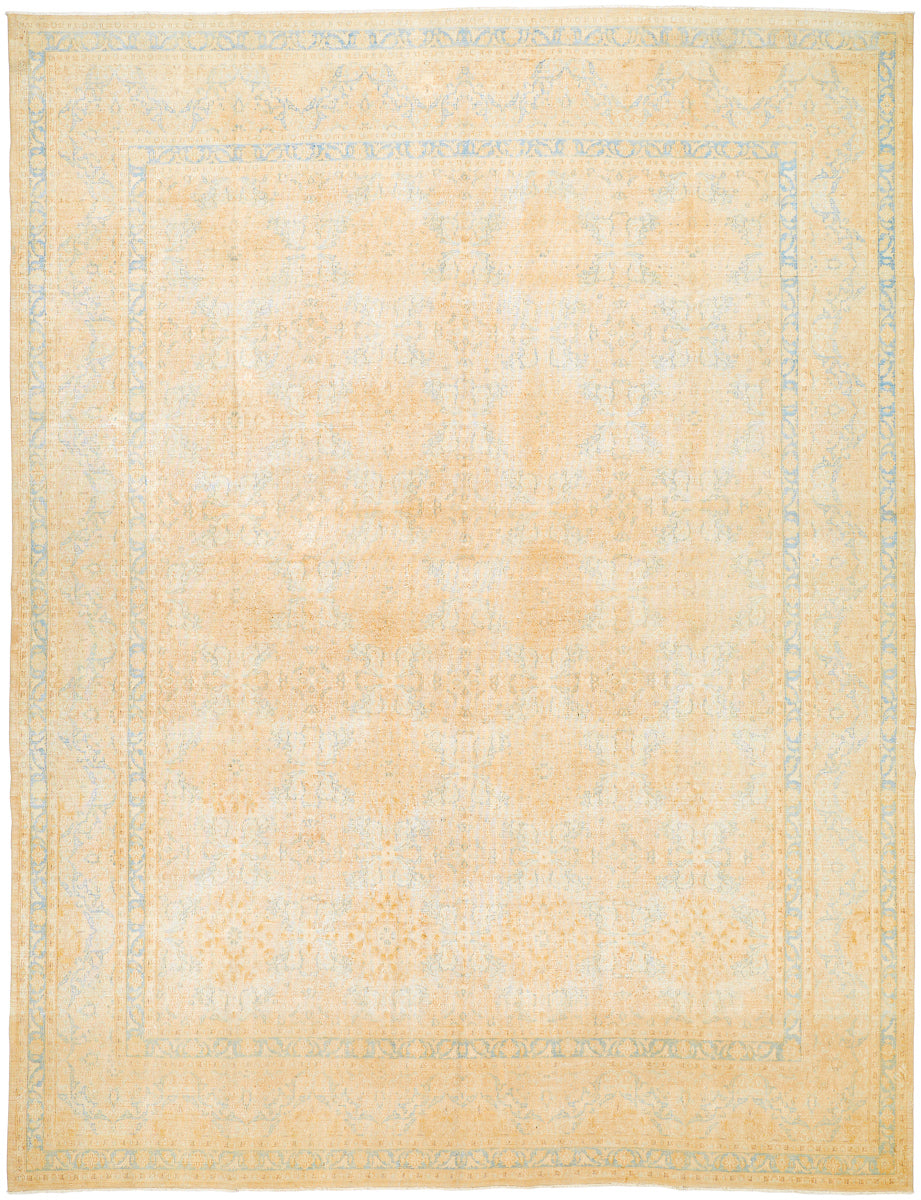Antique One of a Kind AOOAK-1638 9'7" x 12'8" Handmade Rug AOOAK1638-97128  Pearl, Natural Surya