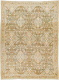 Antique One of a Kind AOOAK-1639 9'8" x 13' Handmade Rug AOOAK1639-9813  Natural, Khaki, Camel Surya