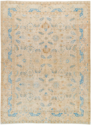 Antique One of a Kind AOOAK-1647 9'5" x 12'8" Handmade Rug AOOAK1647-95128  Natural, Ash, Khaki, Metallic - Silver Surya