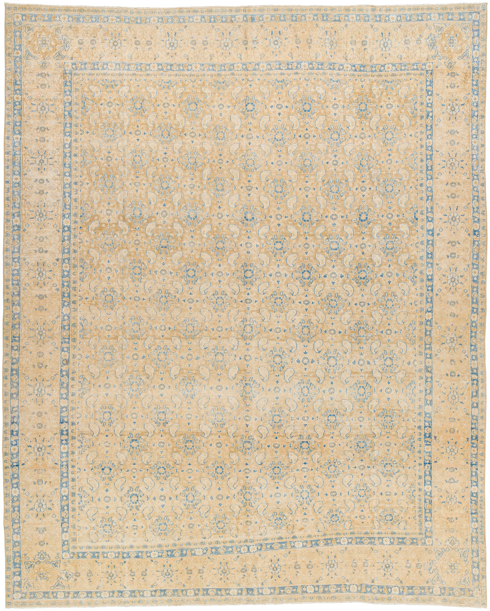 Antique One of a Kind AOOAK-1649 9'7" x 12' Handmade Rug AOOAK1649-9712  Natural, Sterling Grey, Khaki, Pearl Surya