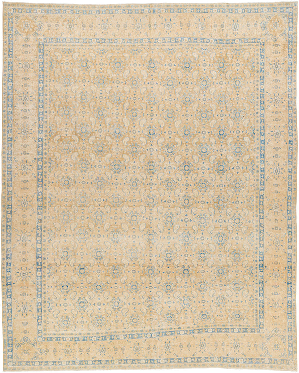 Antique One of a Kind AOOAK-1649 9'7" x 12' Handmade Rug AOOAK1649-9712  Natural, Sterling Grey, Khaki, Pearl Surya