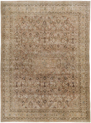 Antique One of a Kind AOOAK-1710 9'6" x 12'10" Handmade Rug AOOAK1710-121096  Grey, Sage, Khaki, Brick Surya