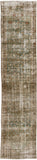 Antique One of a Kind AOOAK-1711 2'11" x 13'7" Handmade Rug AOOAK1711-137211  Nickel, Sage, Dark Grey, Lunar Green Surya