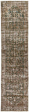 Antique One of a Kind AOOAK-1730 3' x 12'10" Handmade Rug AOOAK1730-12103  Dark Grey, Grey, Eggplant, Sage, Taupe Surya