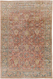 Antique One of a Kind AOOAK-1744 7'1" x 10'7" Handmade Rug AOOAK1744-10771  Camel, Grey, Khaki, Brick Surya