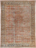 Antique One of a Kind AOOAK-1749 10'3" x 13'6" Handmade Rug AOOAK1749-103136  Nickel, Grey, Camel, Sage, Khaki Surya