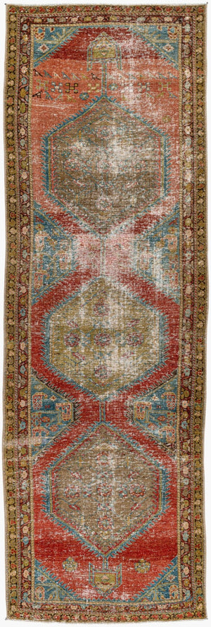 Surya Antique Hand-knotted Turkish Wool Runner Rug for Hallways with Organic Motifs AOOAK1754-3299