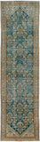 Antique One of a Kind AOOAK-1755 3'4" x 12'9" Handmade Rug AOOAK1755-34129  Nickel, Sage, Dark Grey, Charcoal Surya