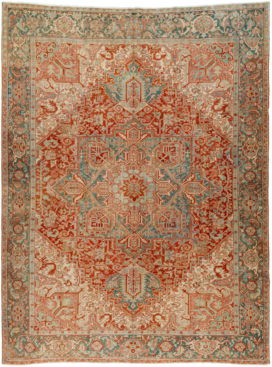 Antique One of a Kind AOOAK-1762 9'1" x 12' Handmade Rug AOOAK1762-9112  Camel, Brick, Rose Gold, Nickel, Khaki Surya